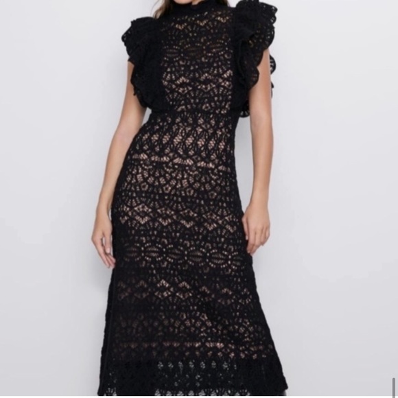 Zara Dresses Zara Crochet Dress Poshmark